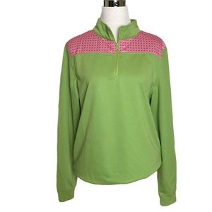 Anna Lane Half Zip Pullover Sweatshirt Top New